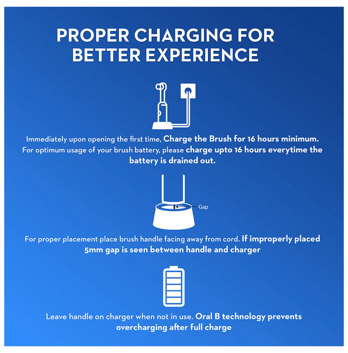 Oral-B Vitality 100 Braun Cross Action Electric Rechargeable Toothbrush Black