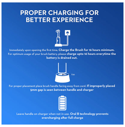 Oral-B Vitality 100 Braun Cross Action Electric Rechargeable Toothbrush Black