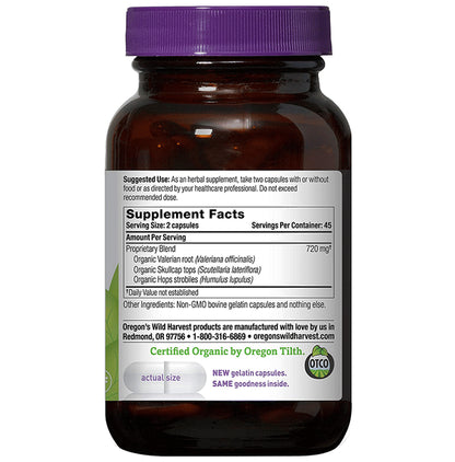 Oregon's Wild Harvest Muscle Relax Gelatin Capsule