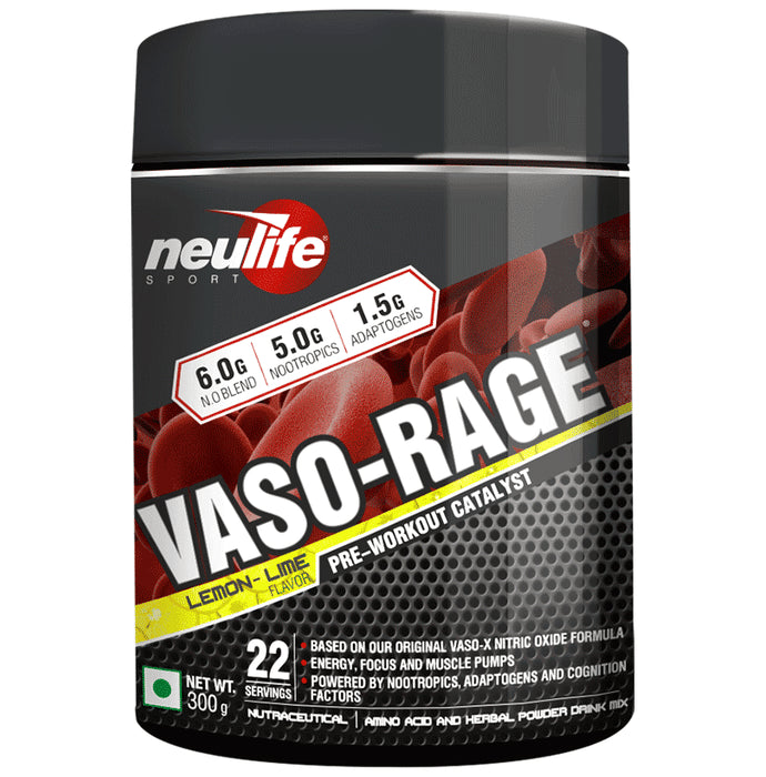 Neulife Vaso Rage Powder Lemon Lime - Classic Derma