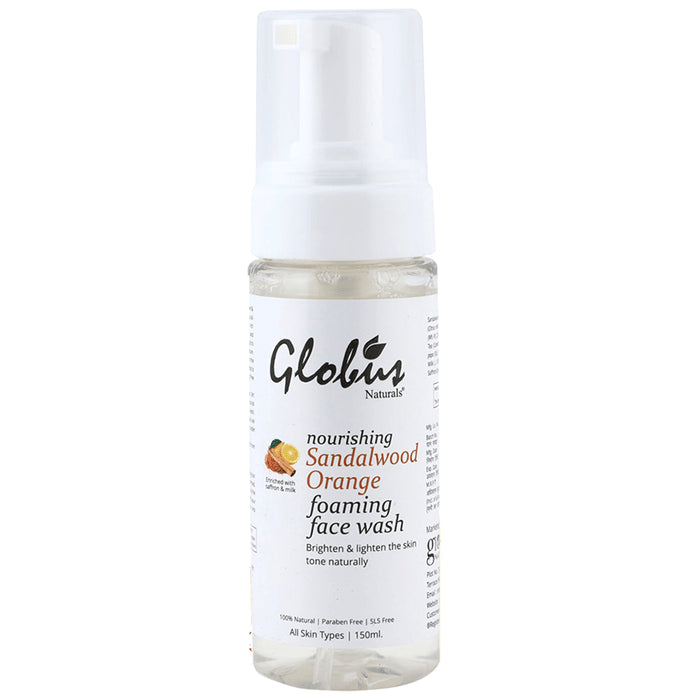 Globus Naturals Sandalwood Orange Foaming Face Wash - Classic Derma