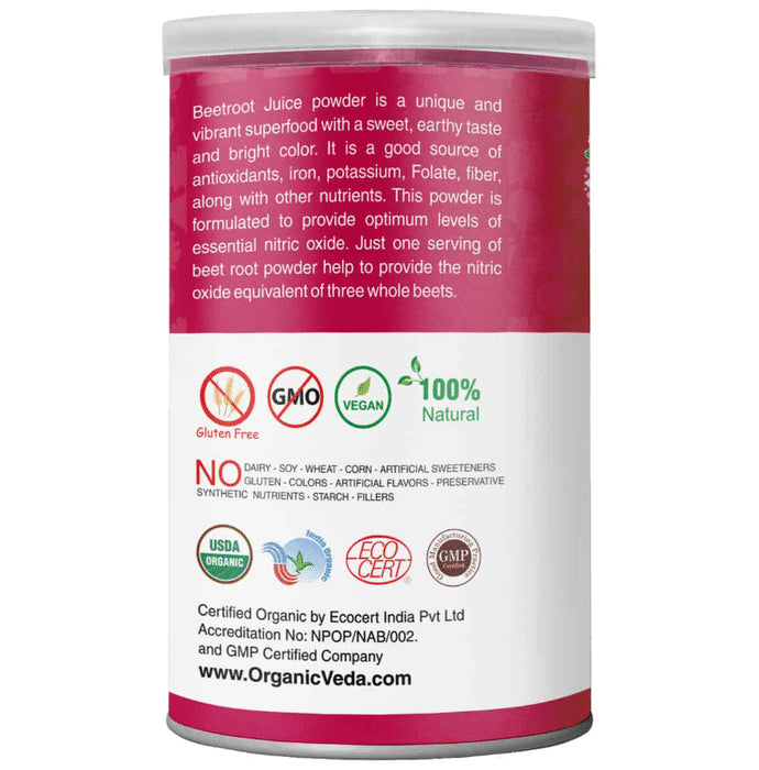 Organic Veda Beetroot Juice Powder
