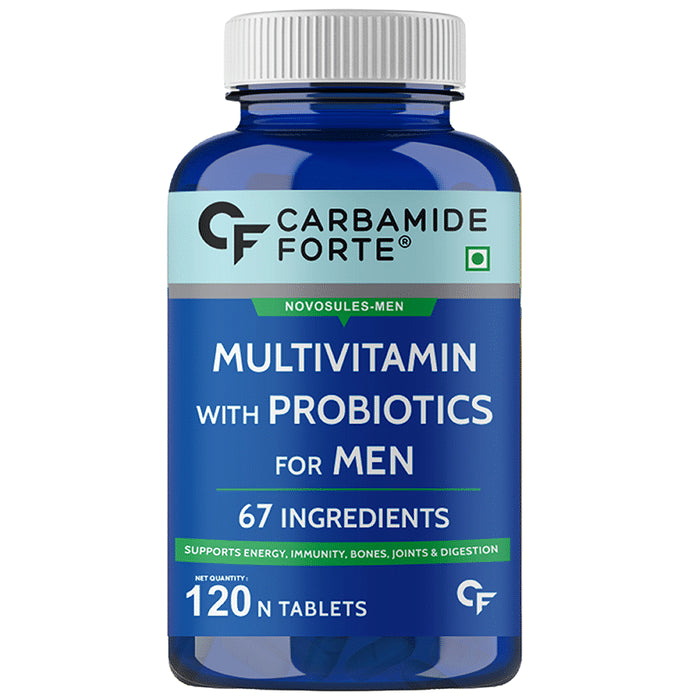 Carbamide Forte Multivitamin with Probiotics for Men | Boosts Gut Health, Bones, Joints & Digestive Health | Tablet - Classic Derma