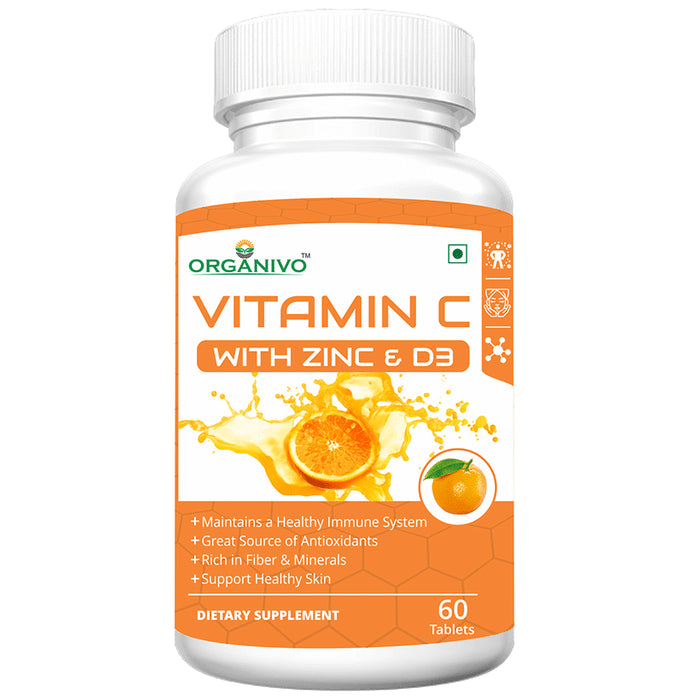Organivo Vitamin C with Zinc & D3 Tablet - Classic Derma
