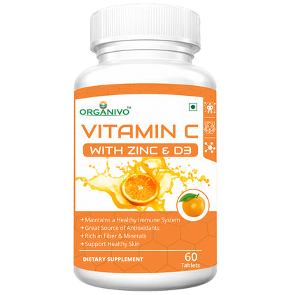 Organivo Vitamin C with Zinc & D3 Tablet - Classic Derma