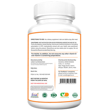Organivo Vitamin C with Zinc & D3 Tablet