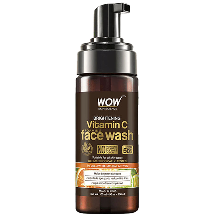 WOW Skin Science Brightening Vitamin C Foaming Face Wash - Classic Derma