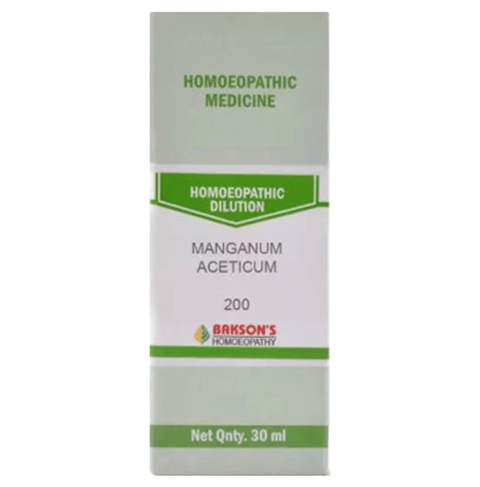 Bakson's Homeopathy Manganum Aceticum Dilution 200 - Classic Derma