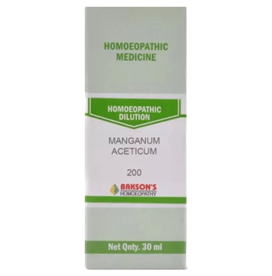 Bakson's Homeopathy Manganum Aceticum Dilution 200 - Classic Derma