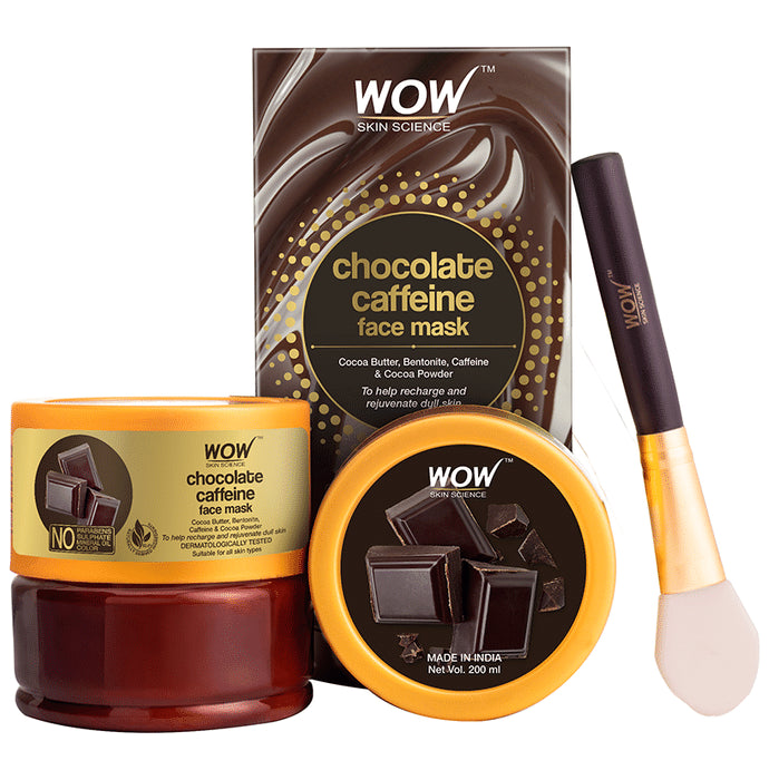 WOW Skin Science Chocolate Caffeine Face Mask - Classic Derma