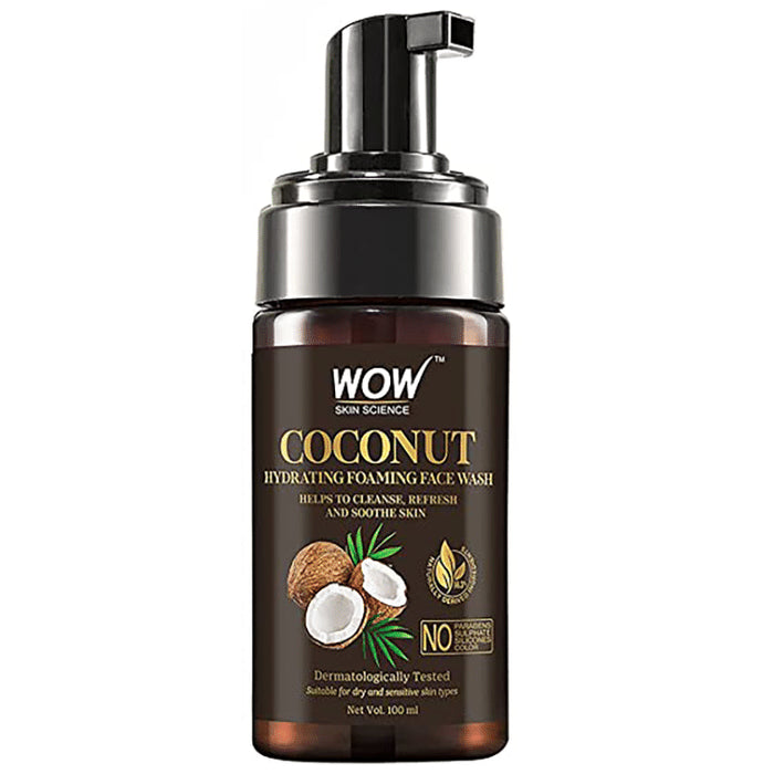 WOW Skin Science Coconut Hydrating Foaming Face Wash - Classic Derma