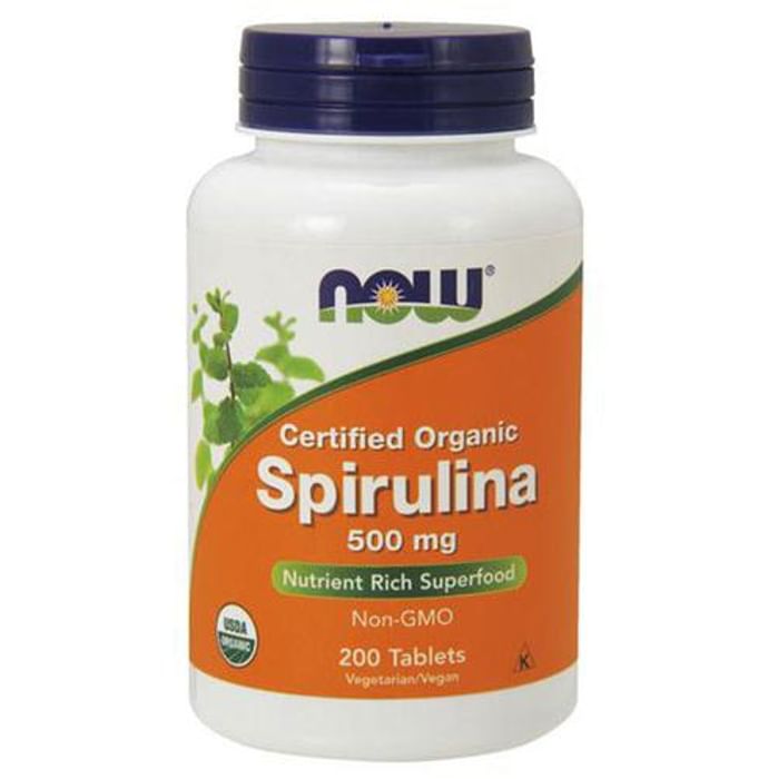 Now Foods Spirulina 500mg Tablet - Classic Derma