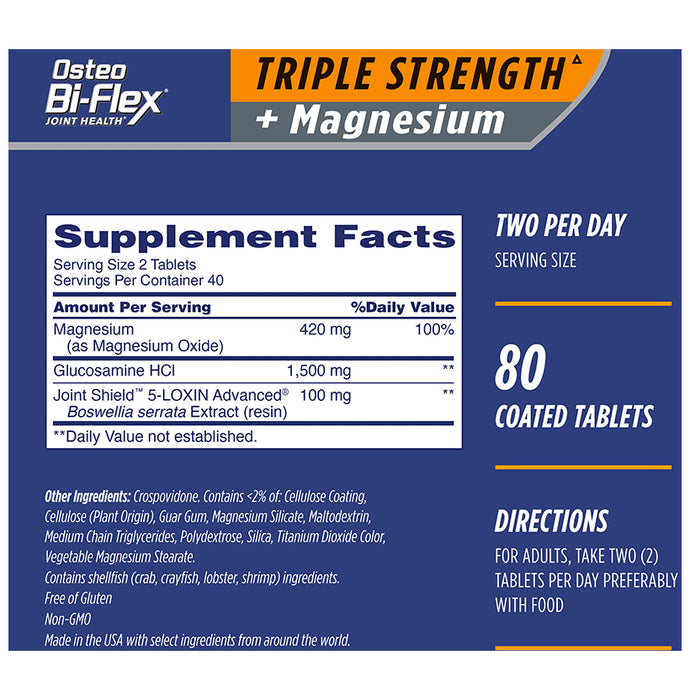 Osteo Bi-Flex Triple Strength + Magnesium Coated Tablet