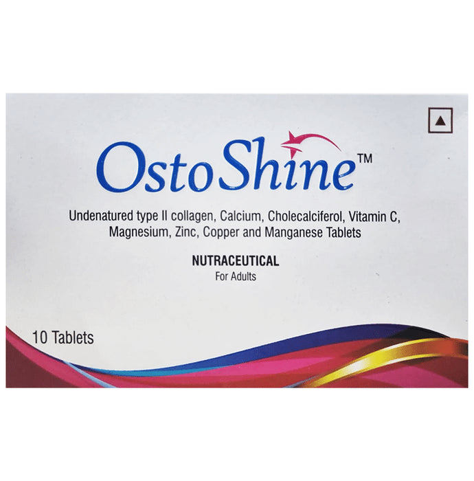 Ostoshine Tablet with Collagen, Calcium, Vitamin D, Vitamin C & Minerals | Multivitamin and Multimineral Supplement - Classic Derma