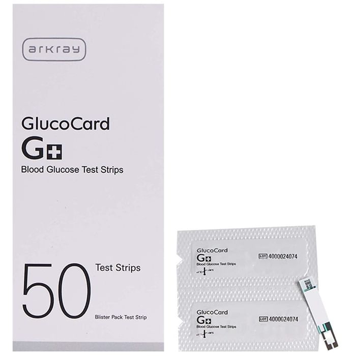 Arkray 93GS998 50 Glucocard G+ Blood Glucose Test Strip (Only Strips) - Classic Derma