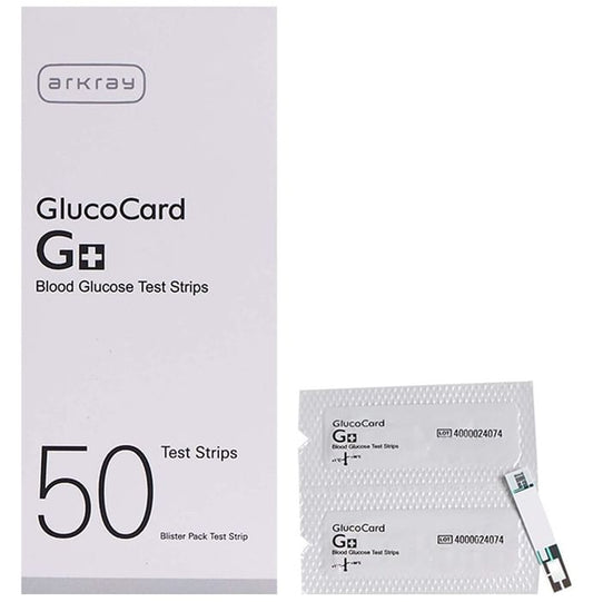 Arkray 93GS998 50 Glucocard G+ Blood Glucose Test Strip (Only Strips) - Classic Derma