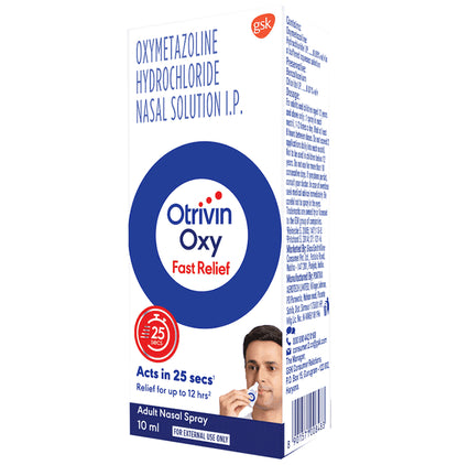 Otrivin Oxy Fast Relief Adult Nasal Spray - Classic Derma