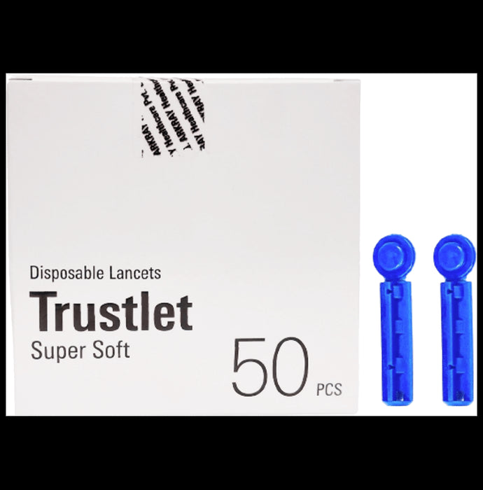 Arkray 99ED102 Trustlet Disposable Sterile Lancets for Blood Glucose Monitor (Only Lancets) - Classic Derma