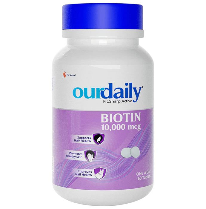 OurDaily Biotin 10000mcg for Healthy Hair, Skin & Nails | Tablet - Classic Derma