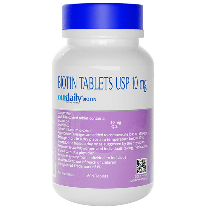 OurDaily Biotin 10000mcg for Healthy Hair, Skin & Nails | Tablet