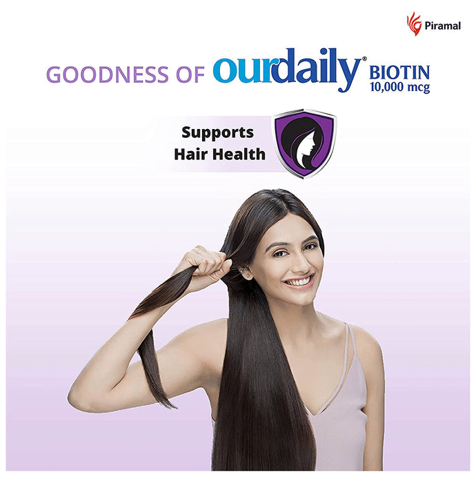 OurDaily Biotin 10000mcg for Healthy Hair, Skin & Nails | Tablet