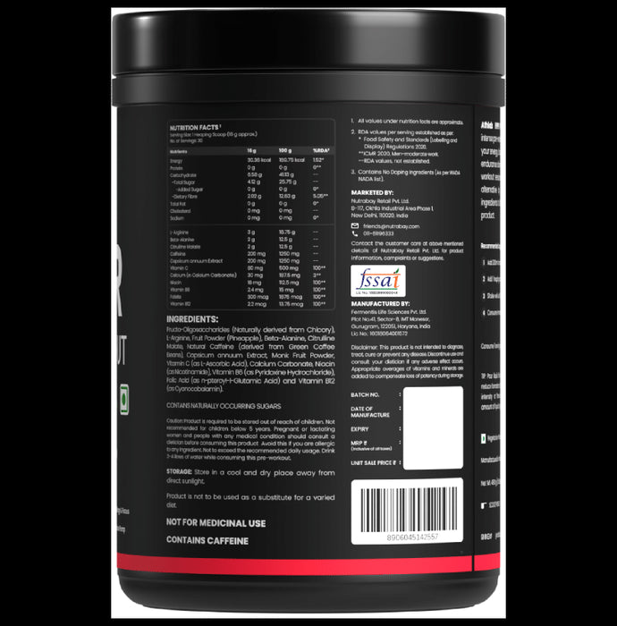 Athlab Hypr Pre-Workout Powder Pineapple