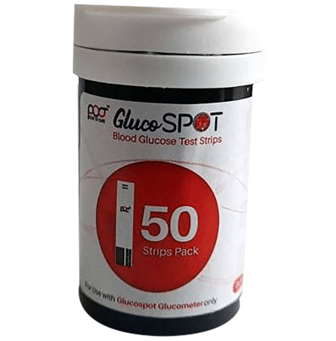 POCT GlucoSPOT Glucometer with 50 Strip | Blood Glucose Monitors - Classic Derma