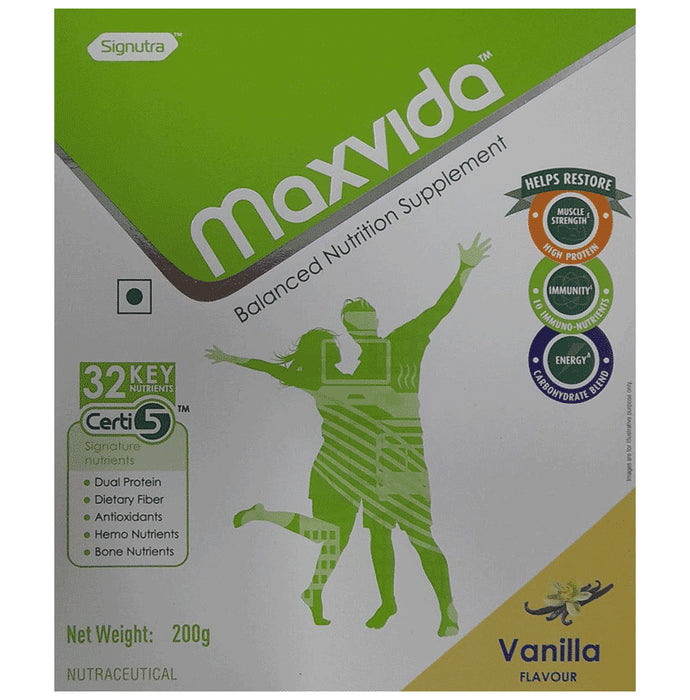 Maxvida Supplement for Haemoglobin Formation & Immunity | Flavour Vanilla Powder - Classic Derma
