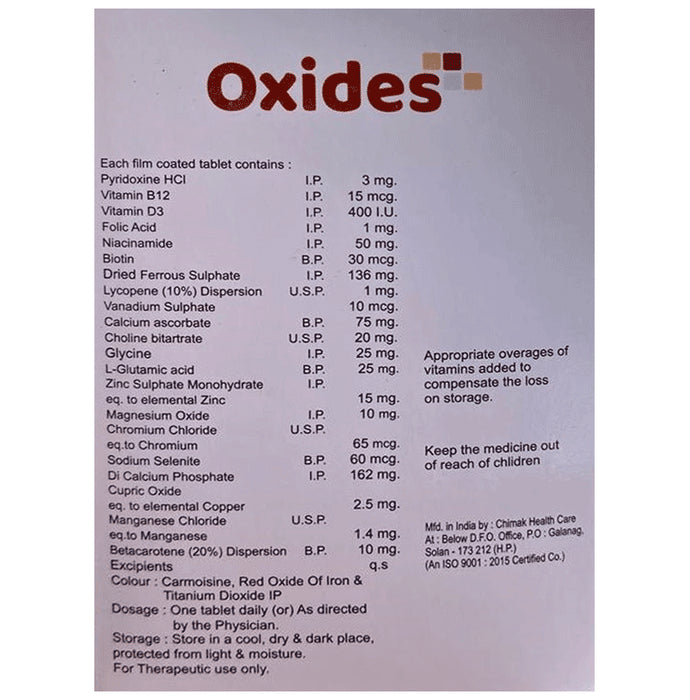 Oxides Tablet