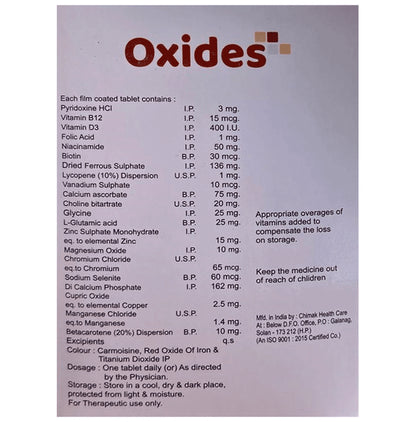 Oxides Tablet