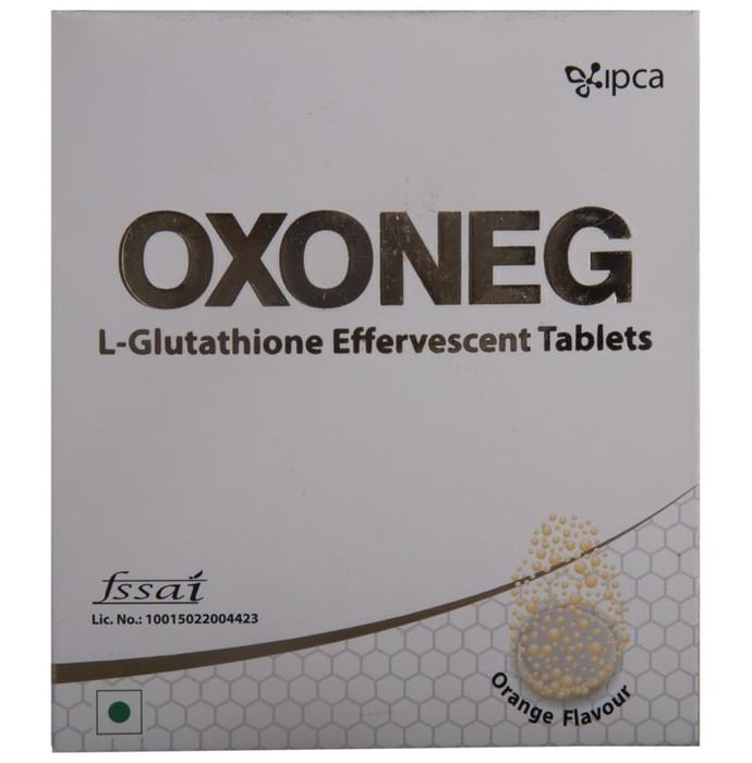 Oxoneg L Glutathione Effervescent Tablet | For Stomach Care | Flavour Orange