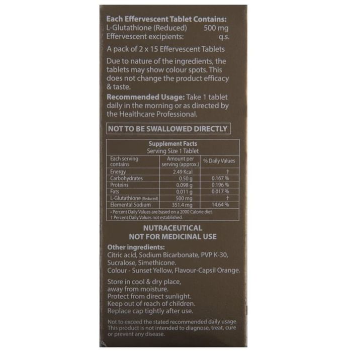 Oxoneg L Glutathione Effervescent Tablet | For Stomach Care | Flavour Orange