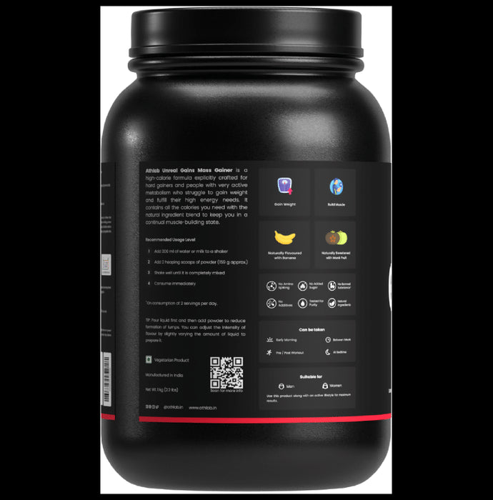 Athlab Unreal Gains Powder Banana Smoothie