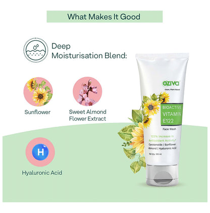 Oziva Bioactive Vitamin E122 Face Wash