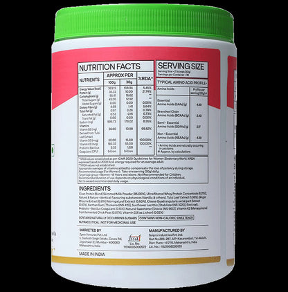 Oziva Daily Protein Activ for Women | Powder for Energy, Bone Health & Immunity | Flavour Classic Vanilla