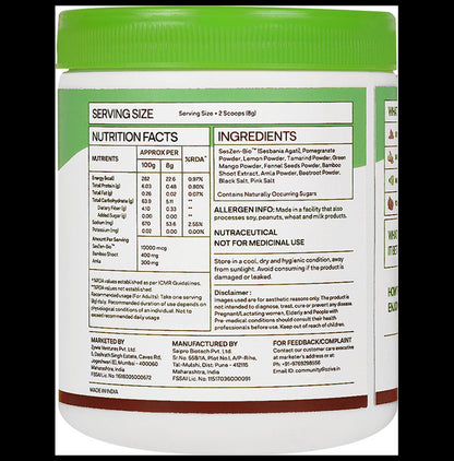 Oziva Plant Based Biotin 10000 mcg for Stronger Hair & Healthier Skin Lemon