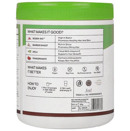 Oziva Plant Based Biotin 10000 mcg for Stronger Hair & Healthier Skin Lemon