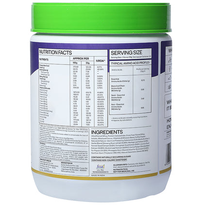 Oziva Protein & Herbs for Men | For Muscle Building, Stamina & Recovery | Cafe Mocha