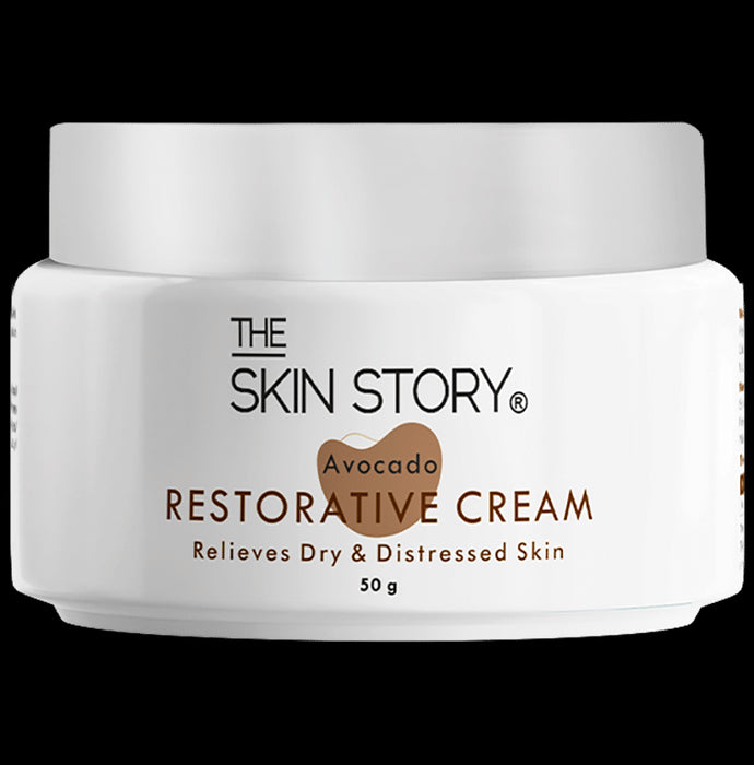 The Skin Story Avocado Restorative Face Moisturizing Cream | Relieves Dry & Distressed Skin - Classic Derma