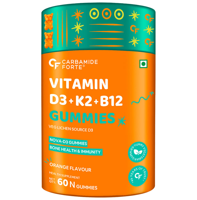 Carbamide Forte Vitamin D3 + K2 + B12 Gummies - Classic Derma