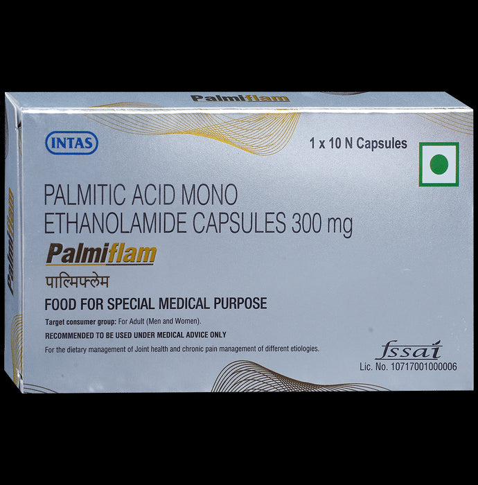 Palmiflam Palmitic Acid Mono Ethanolamide Capsule for Joint Health