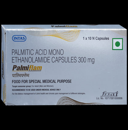 Palmiflam Palmitic Acid Mono Ethanolamide Capsule for Joint Health