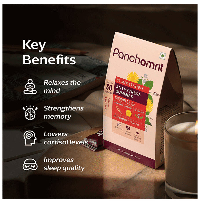 Panchamrit Anti-Stress Gummies (30 Each) Mixed Berry