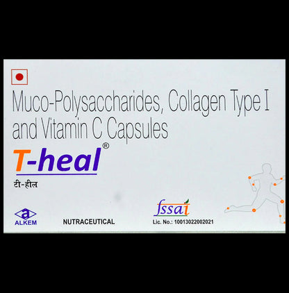 T-Heal Muco-Polysaccharide, Collagen Type I & Vitamin C Capsule | For Pain Relief - Classic Derma
