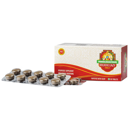 Pankajakasthuri Breathe Eazy Tablet | For Respiratory Care - Classic Derma