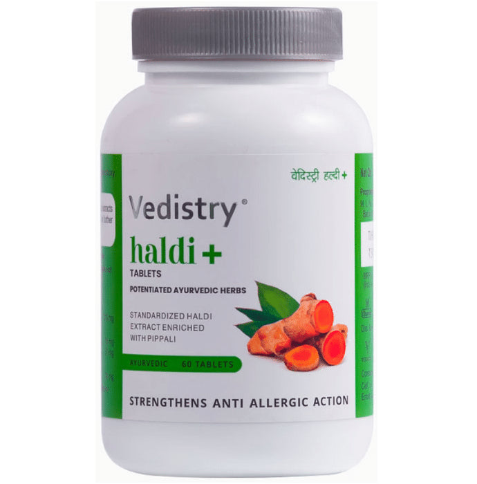 Vedistry Haldi+ Tablet For Skin Allergy And Skin Health - Classic Derma