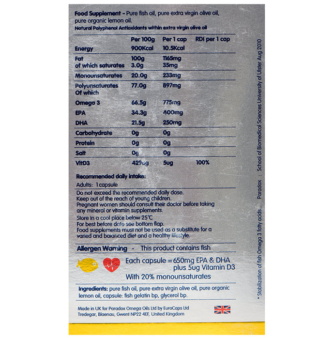 Paradox Omega 3 Cardio TG Capsule