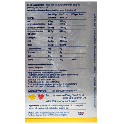 Paradox Omega 3 Cardio TG Capsule