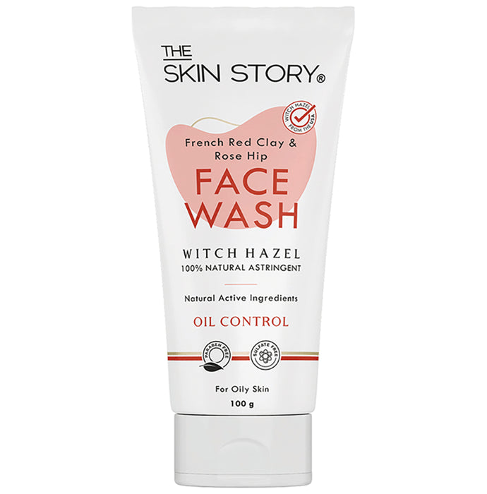 The Skin Story French Red Clay & Rose Hip Pollution Control Face Wash - Classic Derma