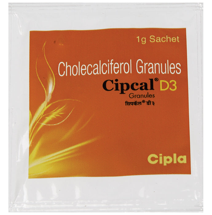 Cipcal D3 (Cholecalciferol) Granules for Bone, Joint and Muscle Health